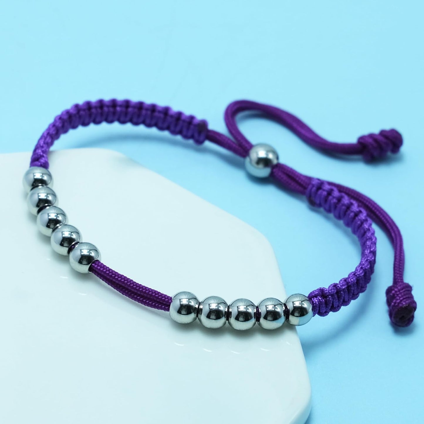 LAMIBEE Golf Stainless Steel 10 Beads Score Counter Bracelet, Golf Stroke Count Bracelet, Resizable and Easy to Adjust Golf Round Scoring Tracker, Durable and Stylish Golf Accessory