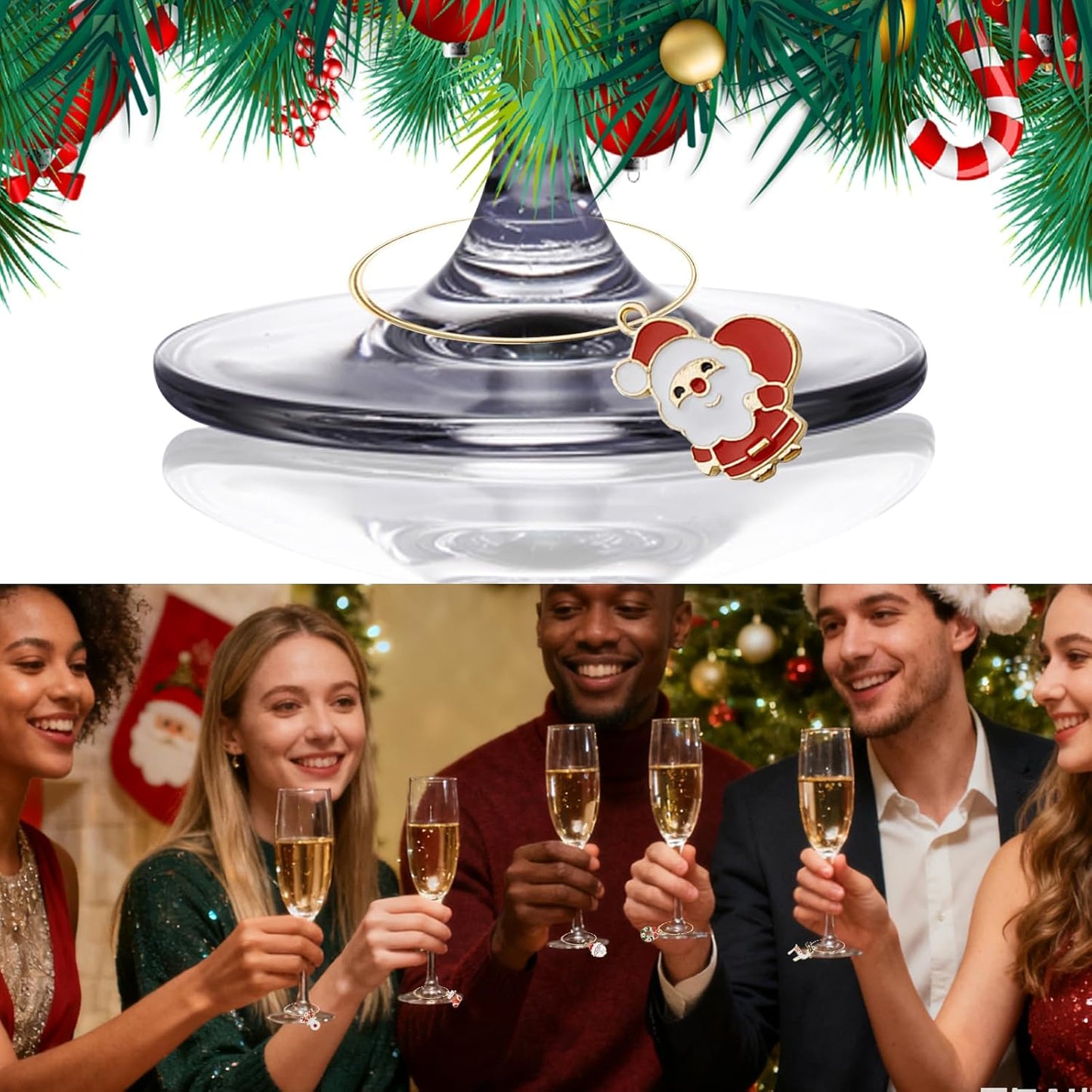 Wine Glass Charms Drink Identifiers Wine Charms For Stem Glasses Markers Glass Tags Travel Beach Themed Party Supplies