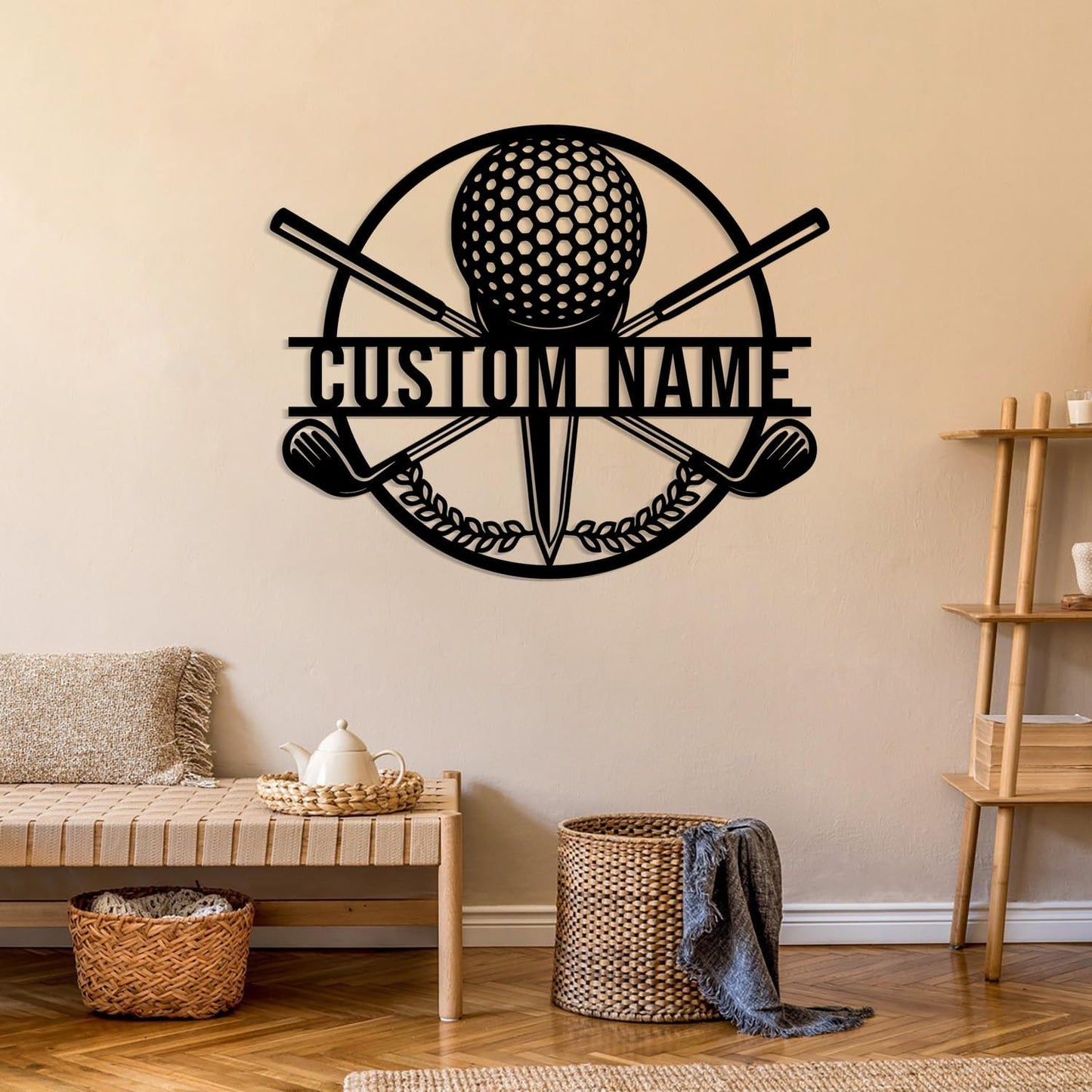 Custom Golf Metal Signs, Personalized Signage Wall Art Decor, Golfer Name Signs, Golf Metal Home Decor, Golf Club Signs (Style-3)