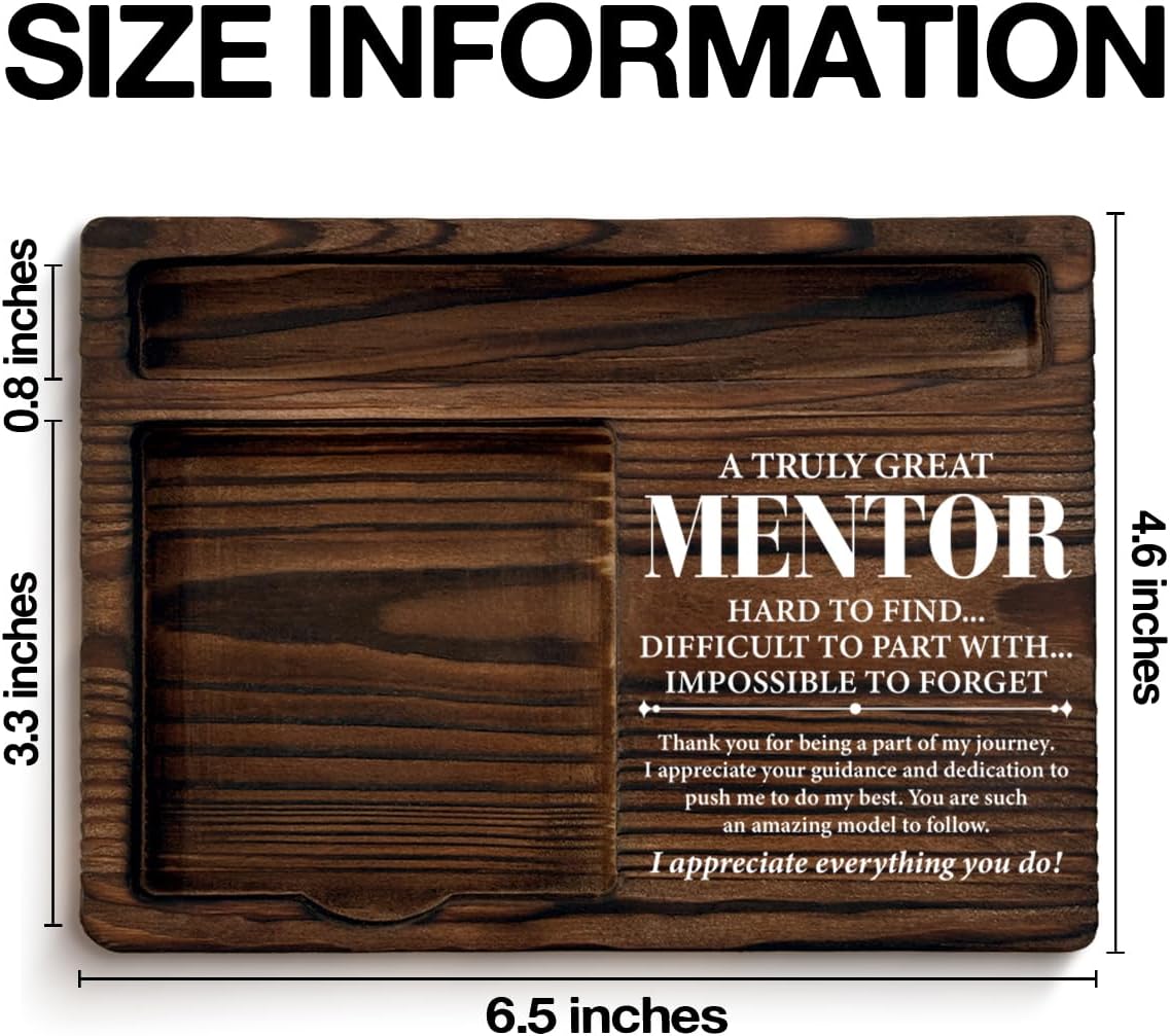 Thank You Mentor Gifts for Women Men, Appreciation Gifts for Boss Teacher Supervisor Leaving Going Away Retirement, Mentor Gift Sticky Note Holder Home Office Decor Keepsake