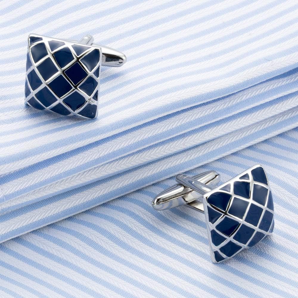 S&W Wedding Cufflinks for Men Cuffs with Gift Box Business for Tuxedo Shirts