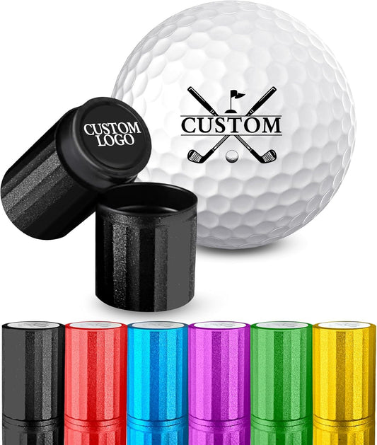 Custom Golf Ball Stamp, Personalized Golf Ball Marker Stamp, Waterproof Golf Ball Stamper with Monogram Logo Design, Golf Accessories Customized Golf Gifts