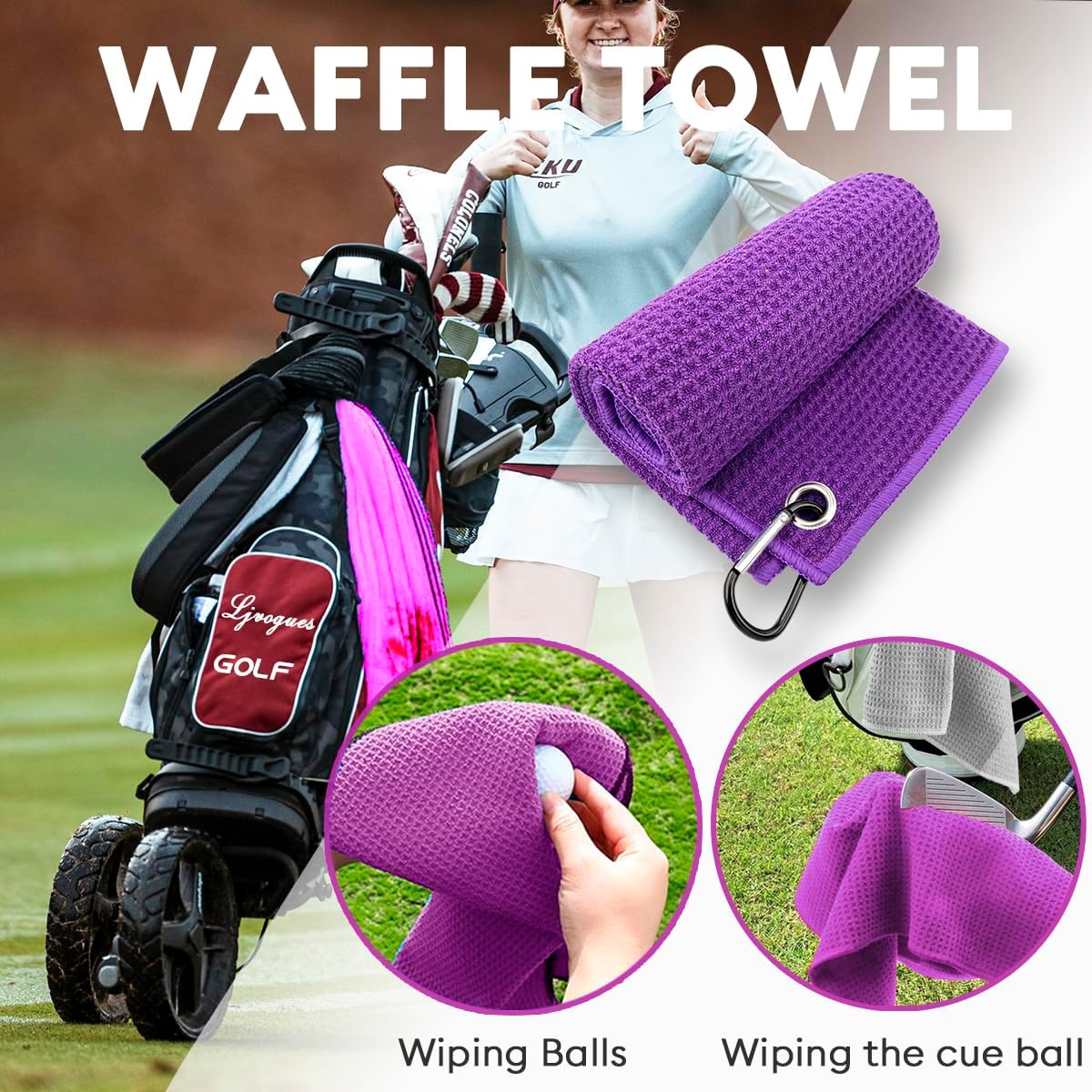 Golf Club Cleaning Kit 5-in-1 Golf Accessories Kits Must Have Golf Accessories Best Golf Club Gifts for Men Women