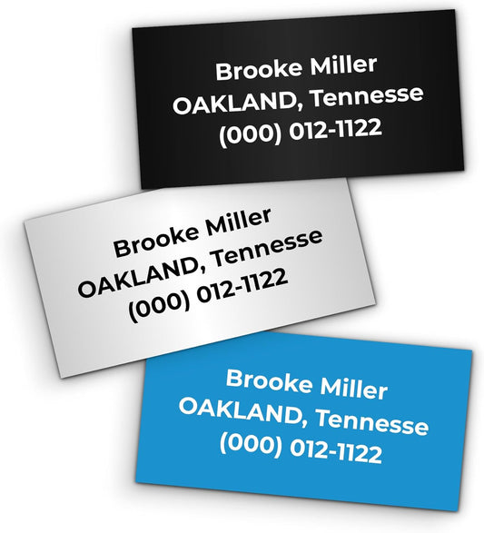 EGD Custom Golf Club Name Stickers | Personalized Waterproof Vinyl Labels for Golf Accessories | Customizable Tags for Golf Bag, Clubs & More | 3 Colors & Multiple Pack Sizes