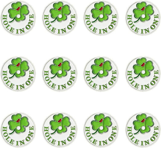 Golf Ball Markers Assorted Patterns Value Pack of 12 Golf Gifts, Golf Cap Clips and Divot Repair Tools Partner Accessories Sets for Men Women Golfer