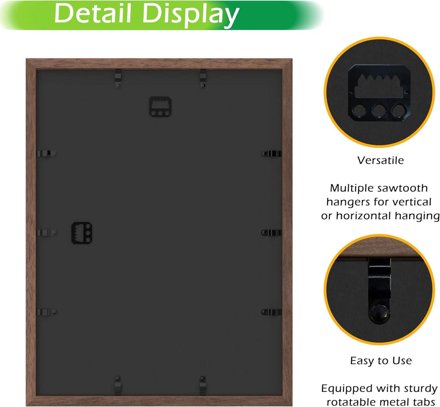FrameWorks 12” x 16” Dark Oak Wooden Shadow Box Frame – Display Case with Soft Felt Back, Memory Box with Tempered Glass, Display Box with Elegant White Ball Push Pins, Wooden Flower Box