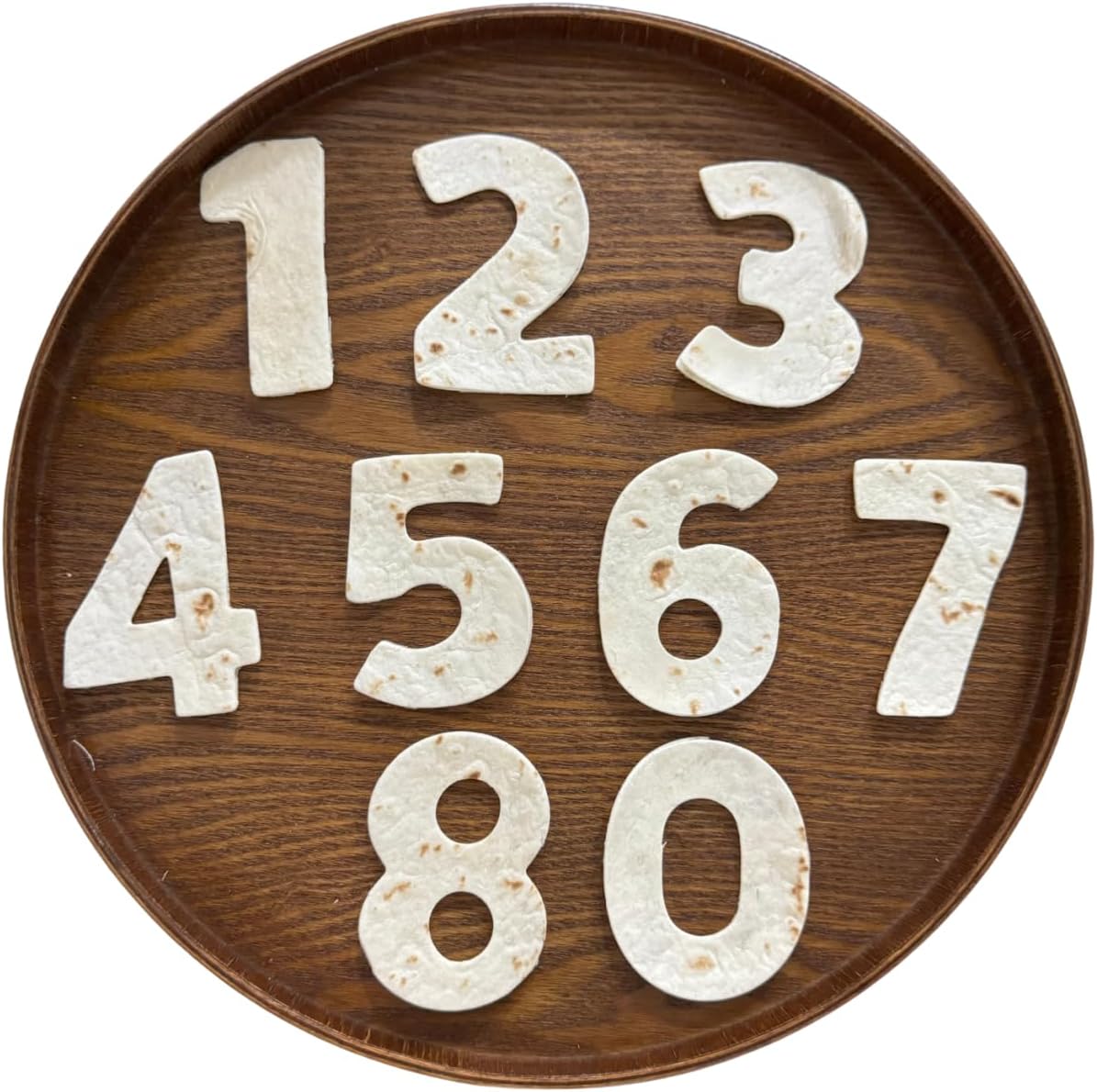 Large Number Cookie Cutter Set with Dough Scraper&Chopper-9 Piece-3.25 Inch-Number 0-8-Birthday Cookie Cutter Shape for Baking-Stainless Steel Kitchen Utensil