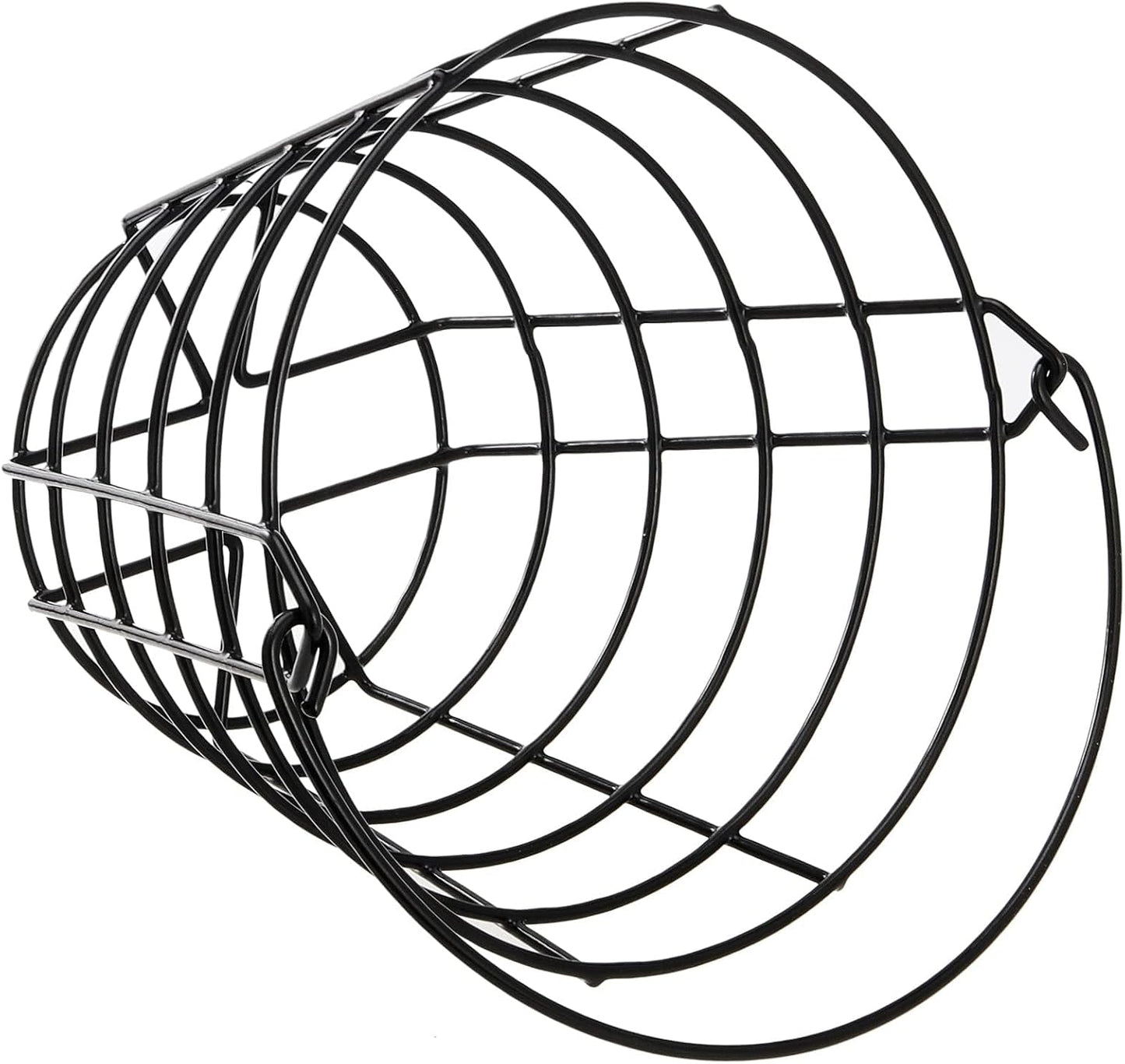 SINJEUN 2 Pack Metal Golf Ball Basket with Handle, Golf Ball Bucket, Golfball Container, Holds 50 Balls, Black