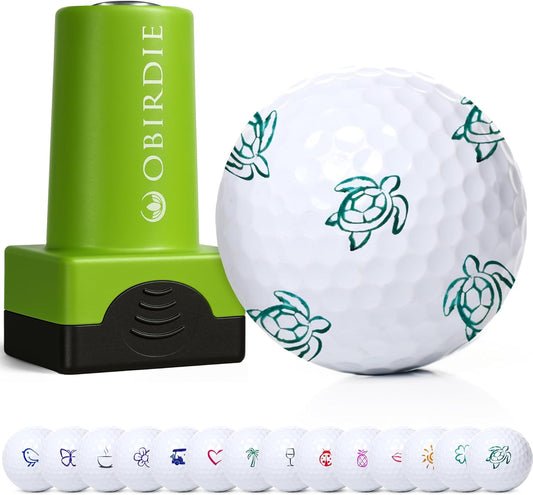 Self-Inking Golf Ball Stamp | Chic & Fun Golf Ball Stamper | Fast-Drying, Waterproof Golf Ball Marker Stamp | Reusable Golf Accessories for Women | Golfer Gifts | Golf Gadgets