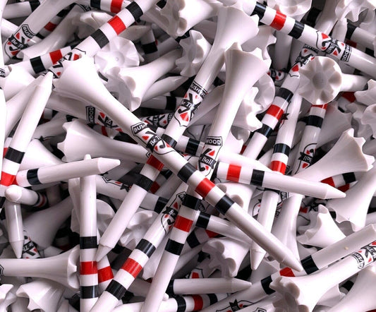 TRUESTRIKE Premium USA Golf Tees – 3¼" or 2¾" Durable Plastic Performance Tees (100 Pack) – Made in USA – Bulk Value Pack