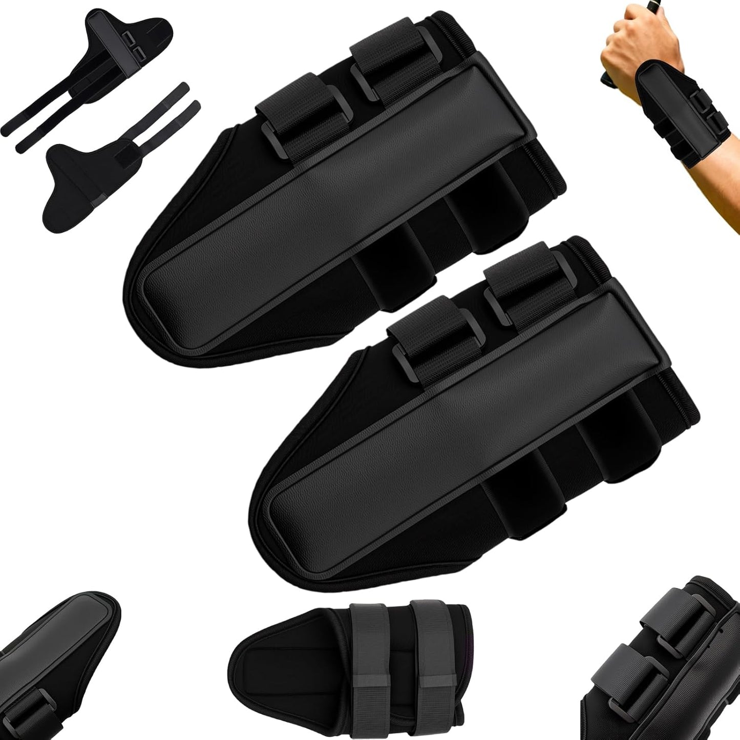 Flush Daddy Pro Golf Trainer – Golf Wrist Brace & Swing Alignment Support, Wrist Stabilizer & Grip Corrector for Beginners, Improve Wrist Position & Perfect Your Swing