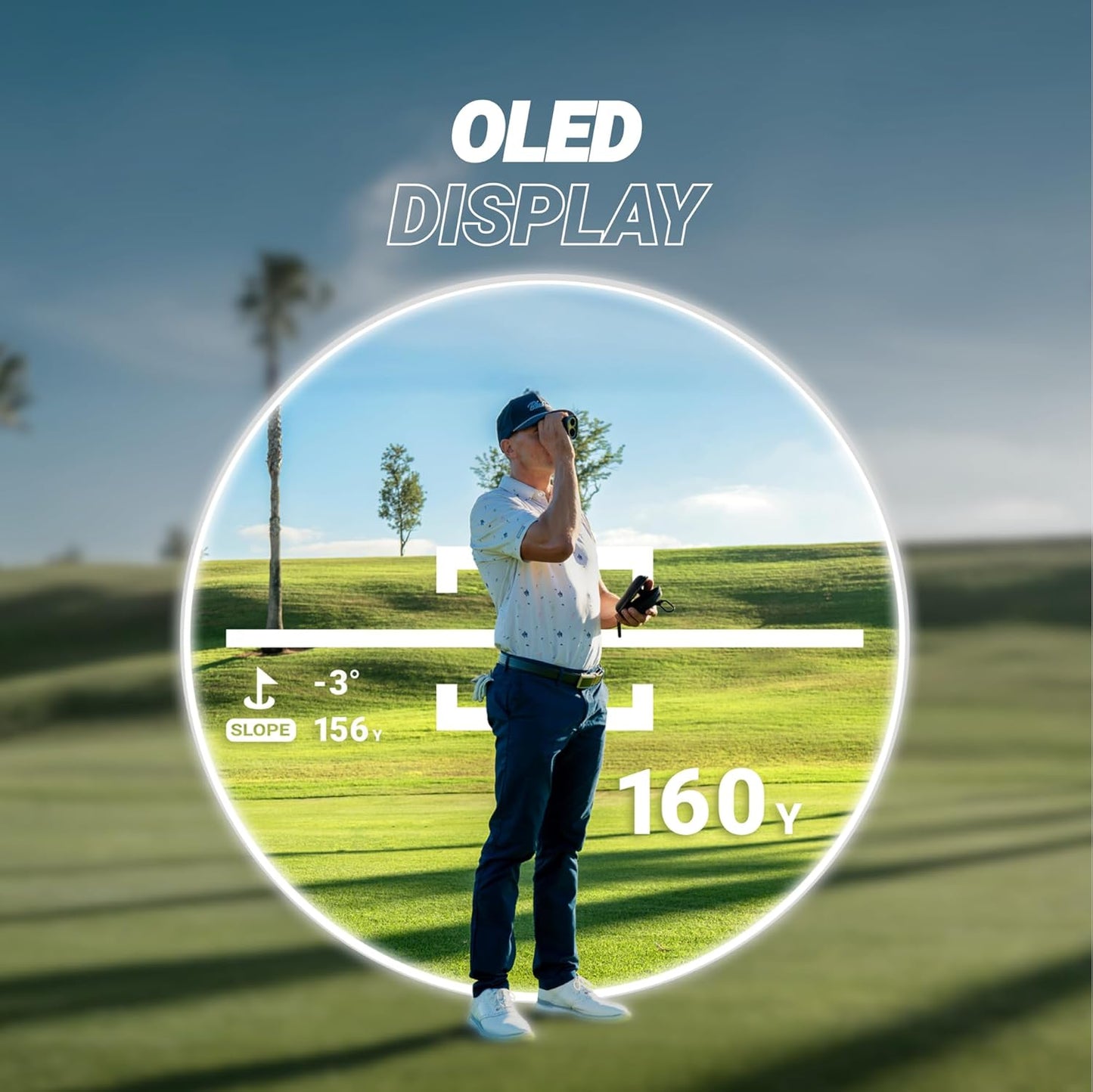 Blue Tees Golf Series 4 ULTRA Golf Rangefinder with Slope Switch, 1200 Yards, OLED Display 6X Magnification Laser Rangefinder, Slope Measurement, Magnetic Strip, Flag Pole Locking with Pulse Vibration