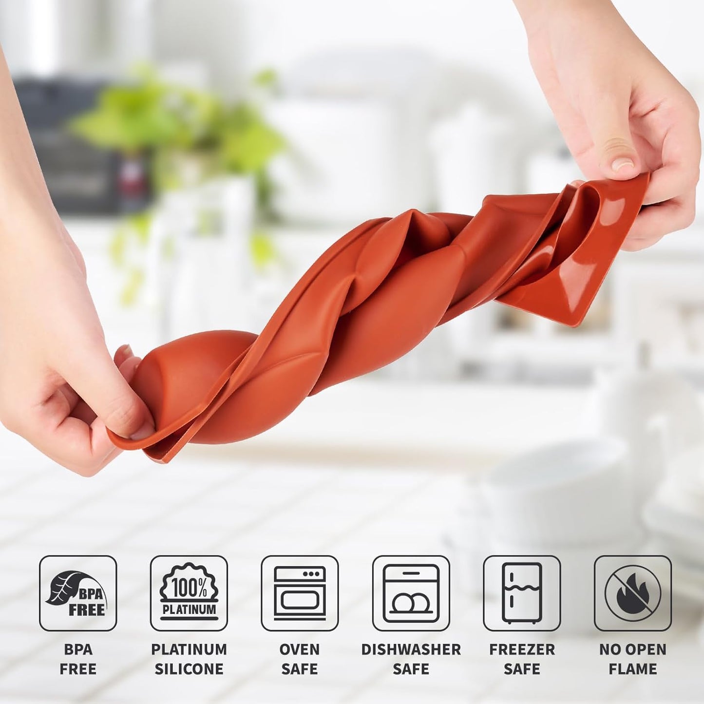 3 Pack Semi Sphere Silicone Molds, 2.6 Inch Hot Chocolate Bomb Mol 6 Cavity Half Sphere Silicone Baking Molds for Chocolate, Cake, Jelly, Dome Mousse