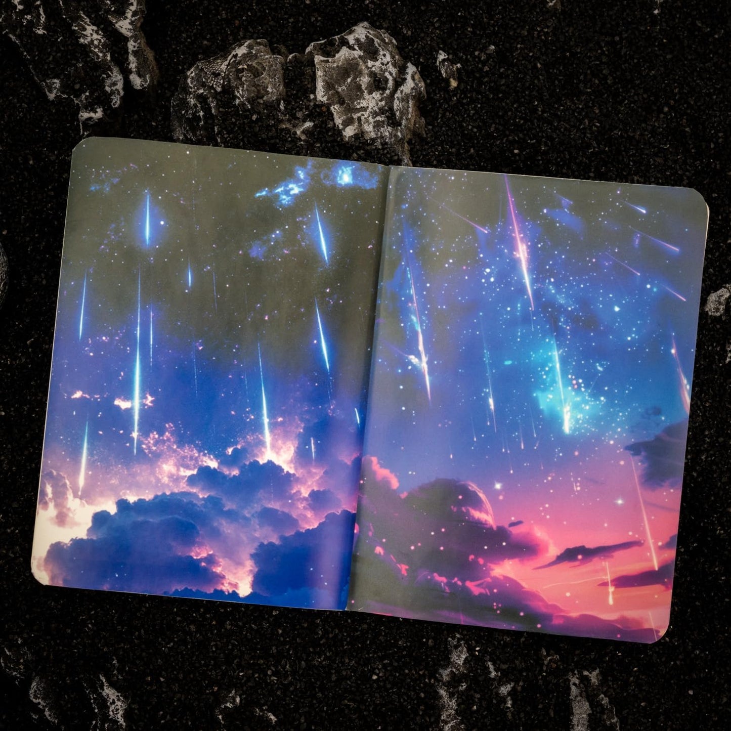Large Galaxy & Aurora PET Stickers Set, 60 PCS Aesthetic Sky Stickers for Scrapbooking, Journaling, DIY Crafts, and Art Supplies