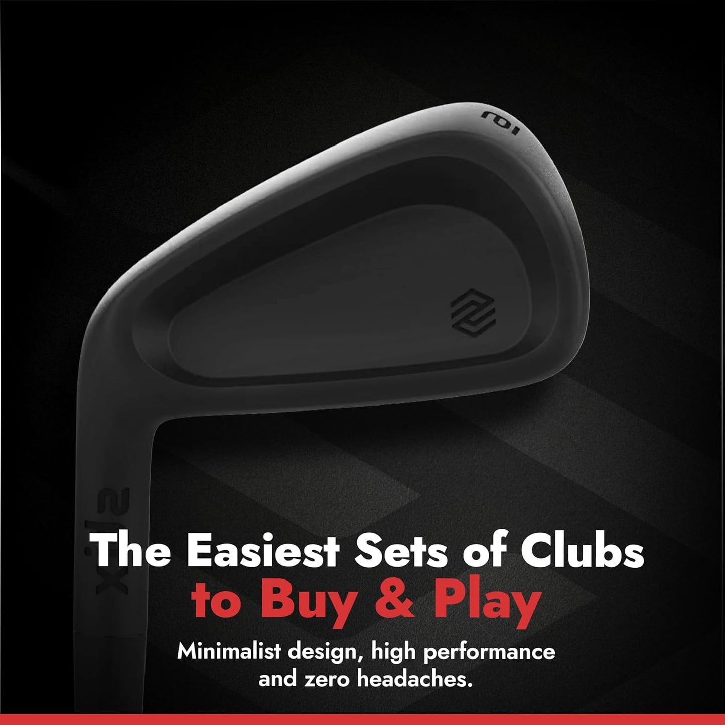 Stix Golf Club Set - Unisex - Black - 9 Set Clubs - Graphite Shafts - Premium Materials, Modern Design, Quality