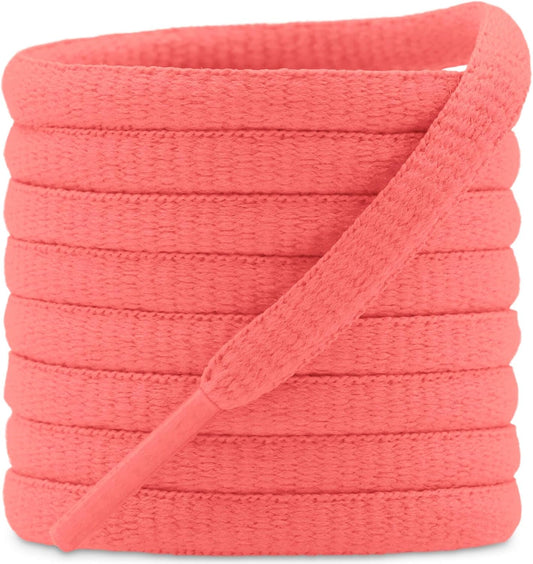 DELELE 2Pair Oval Shoes laces 42 Colors Half Round 1/4" Athletic ShoeLaces for Sport/Running Shoes Shoe Strings