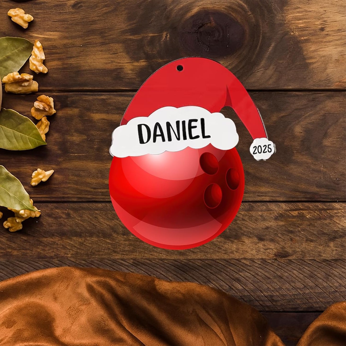 Personalized Bowling Ball Christmas Ornament 2025, Bowling Ornaments for Christmas Tree, Team Ornament, Custom Coach Gifts, Hanging Decor, Gifts for Sports Lovers Boys, Xmas Gift 2025