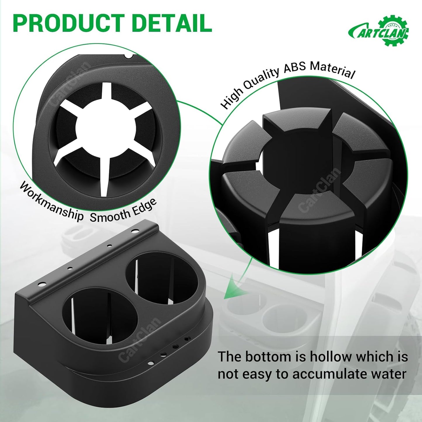 Club Car DS Cup Holder Kit Dual for 1993-Up Golf Cart OEM# 1016811 101708301