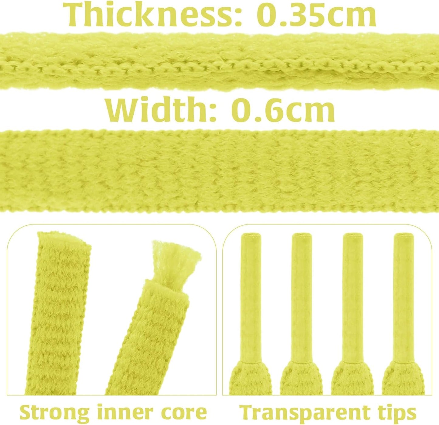 DELELE 2Pair Oval Shoes laces 42 Colors Half Round 1/4" Athletic ShoeLaces for Sport/Running Shoes Shoe Strings