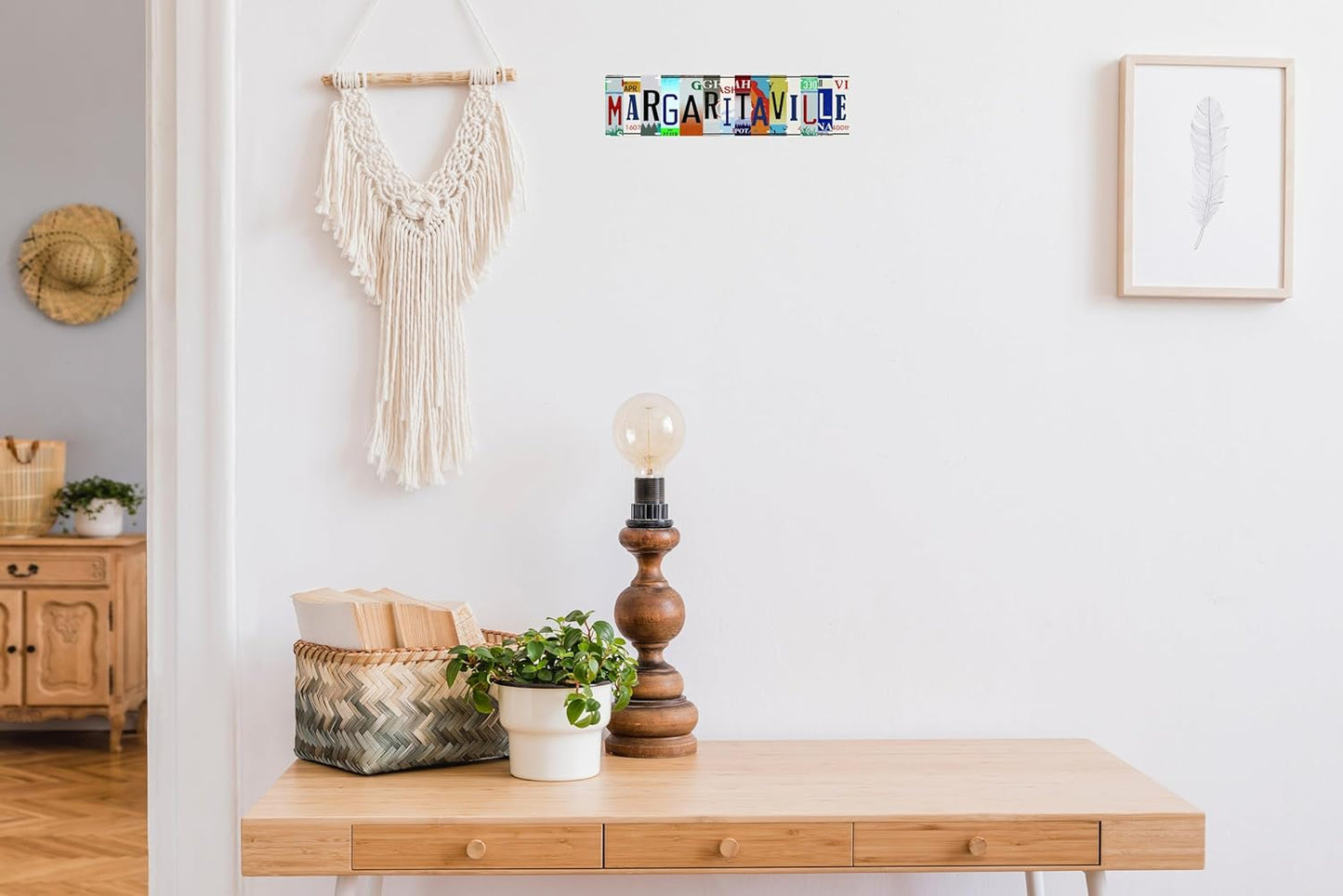 AWISZZZ Vintage Metal Tin Sign Retro Margaritaville Signs Stylish Wall Art Plaques for Home Decor Bathroom Kitchen House and Gothic Wall Decor or as a Unique Poster 16x4 in