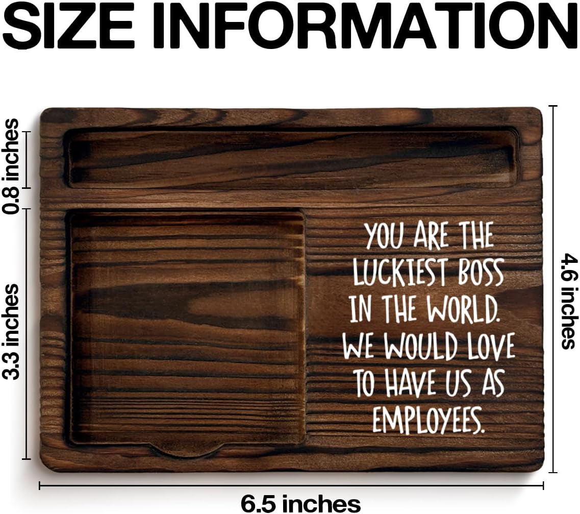 Funny Boss Gifts for Men, Bosses Day Gift Ideas Gag Gifts for Boss Self-Stick Note Pad Holders Office Cubicle Decor