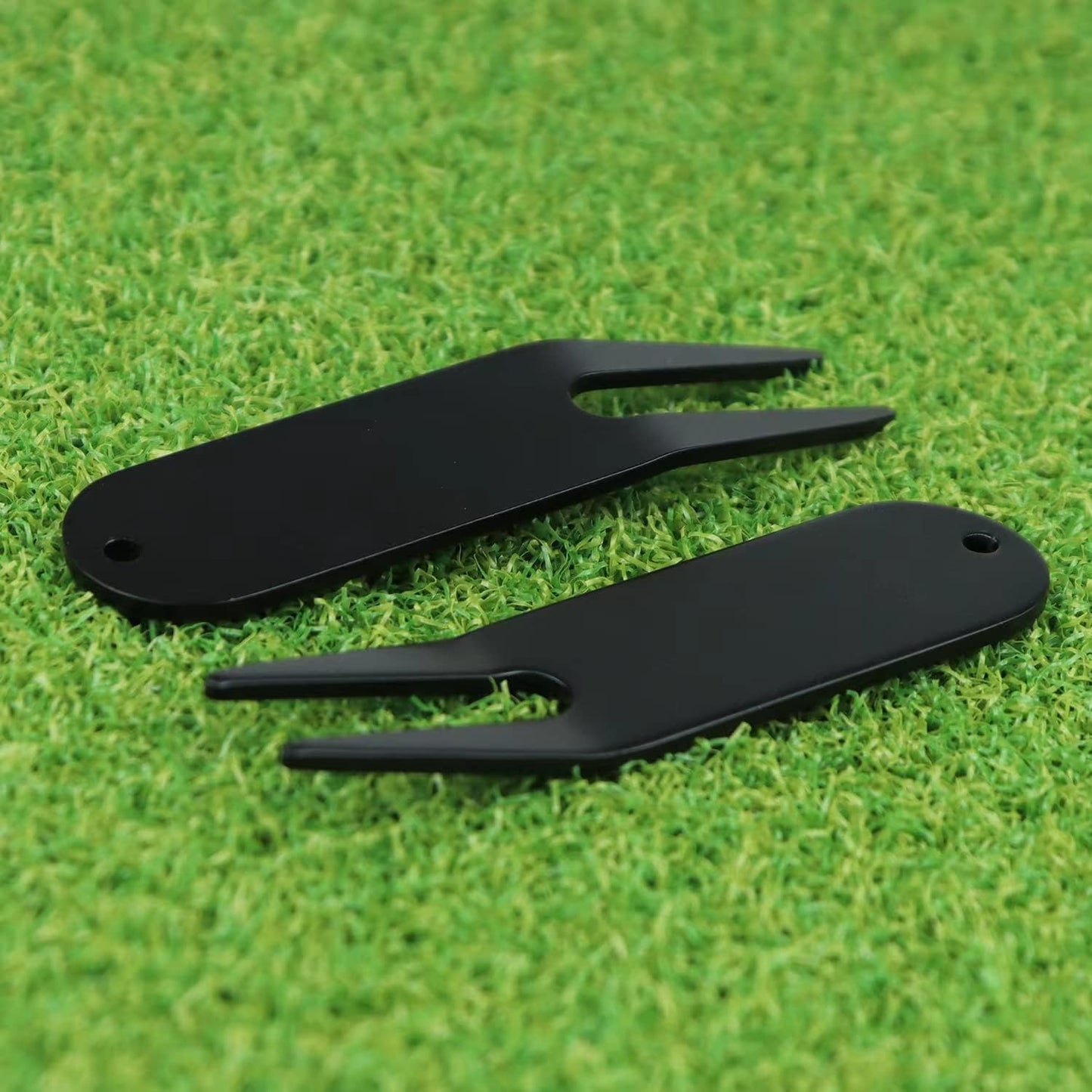 6Pcs Metal Bending Golf Divot Repair Tool, Golf Repair Tool, Golf Accessories, Lightweight and Sturdy (Black and Bronze)