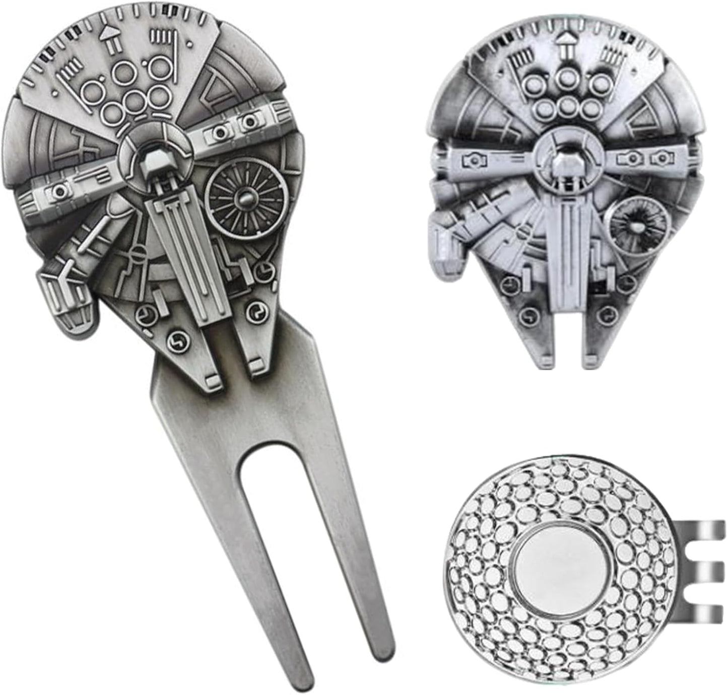 K9King Premium Golf Divot Repair Tool and Ball Marker with Magnetic Hat Clip - Premium Golf Accessories for Enhanced Golfing Fun - Falcon Golf Divot Tool for Golfers - Groove Cleaner