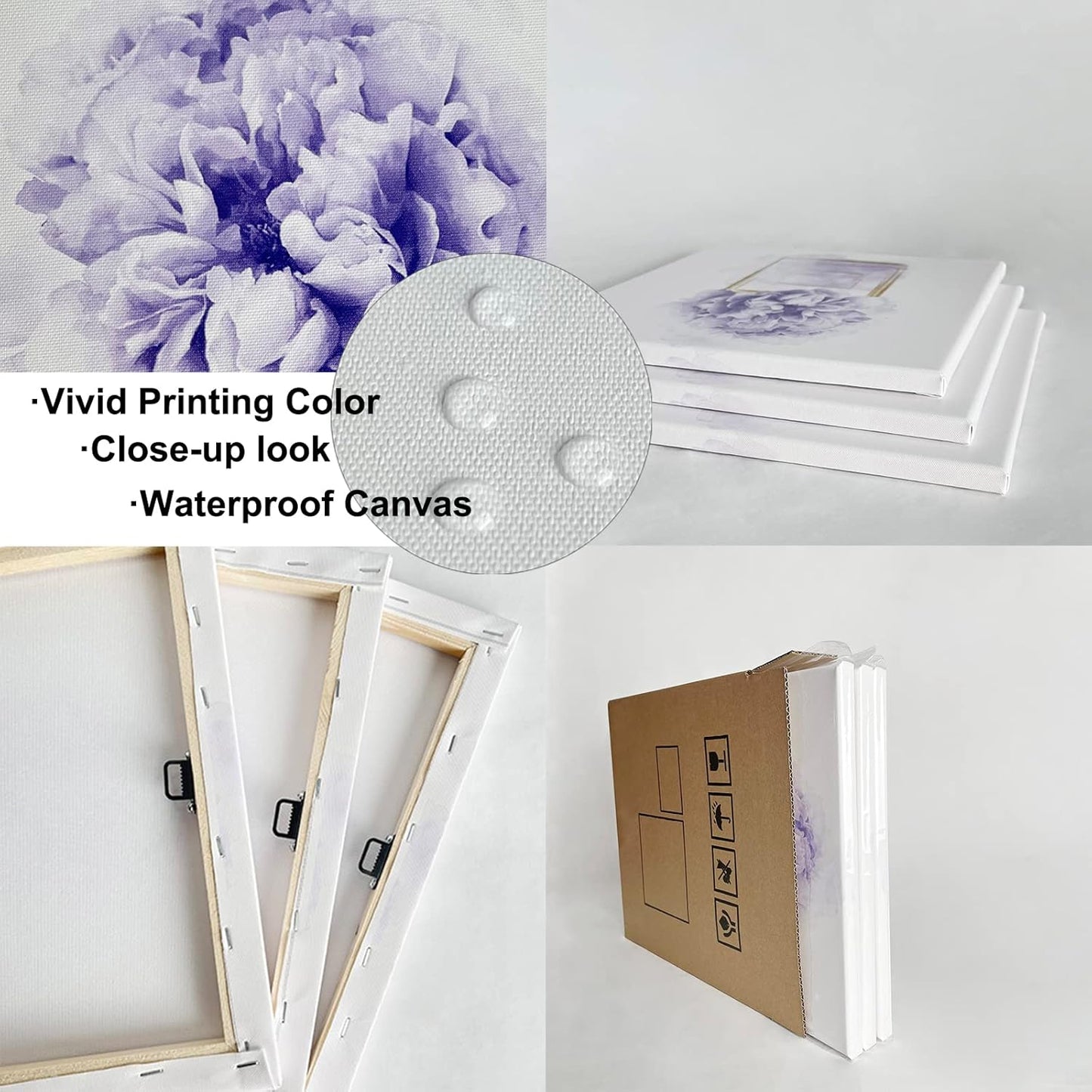 HOMEOART Billiard Wall Art Teenage Boy Room Decor Boys Bedroom Decor Framed Canvas Wall Art Ready to Hang 12inchx16inchx3 Piece