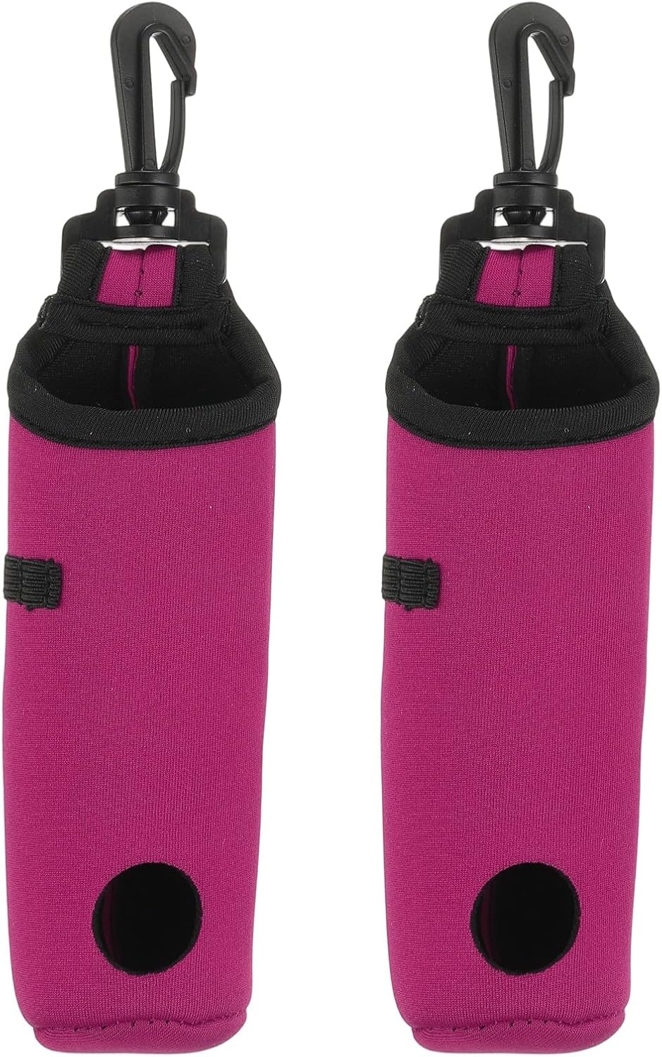 uxcell Golf Ball Carry Bag, Waist-Mounted Storage Bag Neoprene Golf Tee Holder Pouch with Lightweight Hook for Men and Women