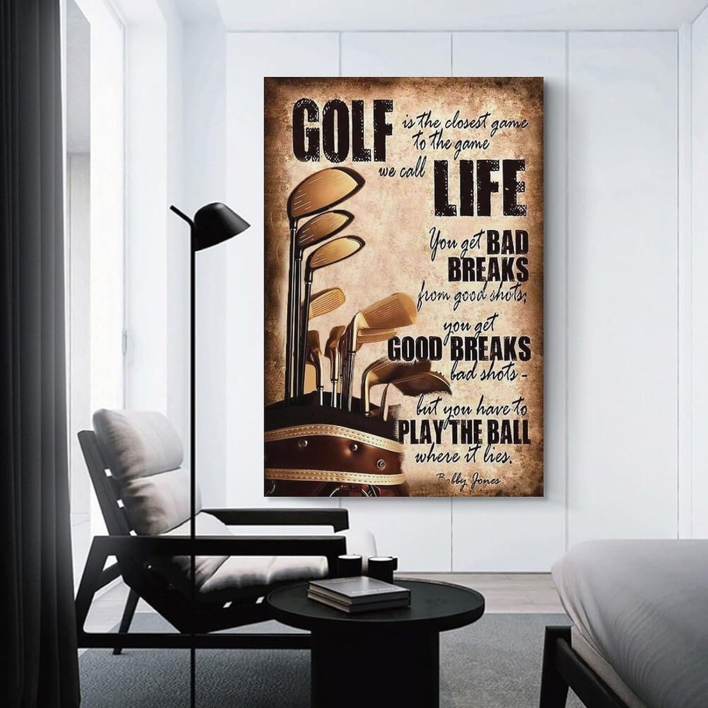 Golfing Classic Vintage Golf Life Art Posters, Sport Lovers Gifts, Canvas Painting And Wall Art Pictures Are Used For Room Aesthetics And Decoration 16x24inch(40x60cm)