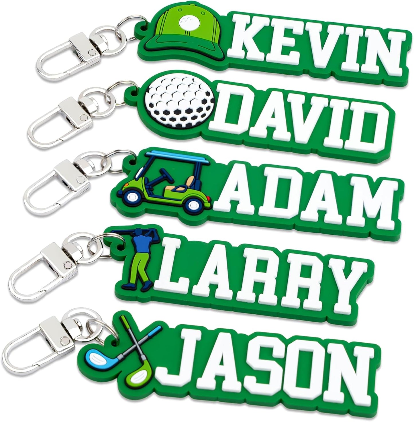 Personalized Sports Golf Keychain – Custom Name Tag, Bag Tag, Luggage Tag – Gift for Kids, Coaches, Teams