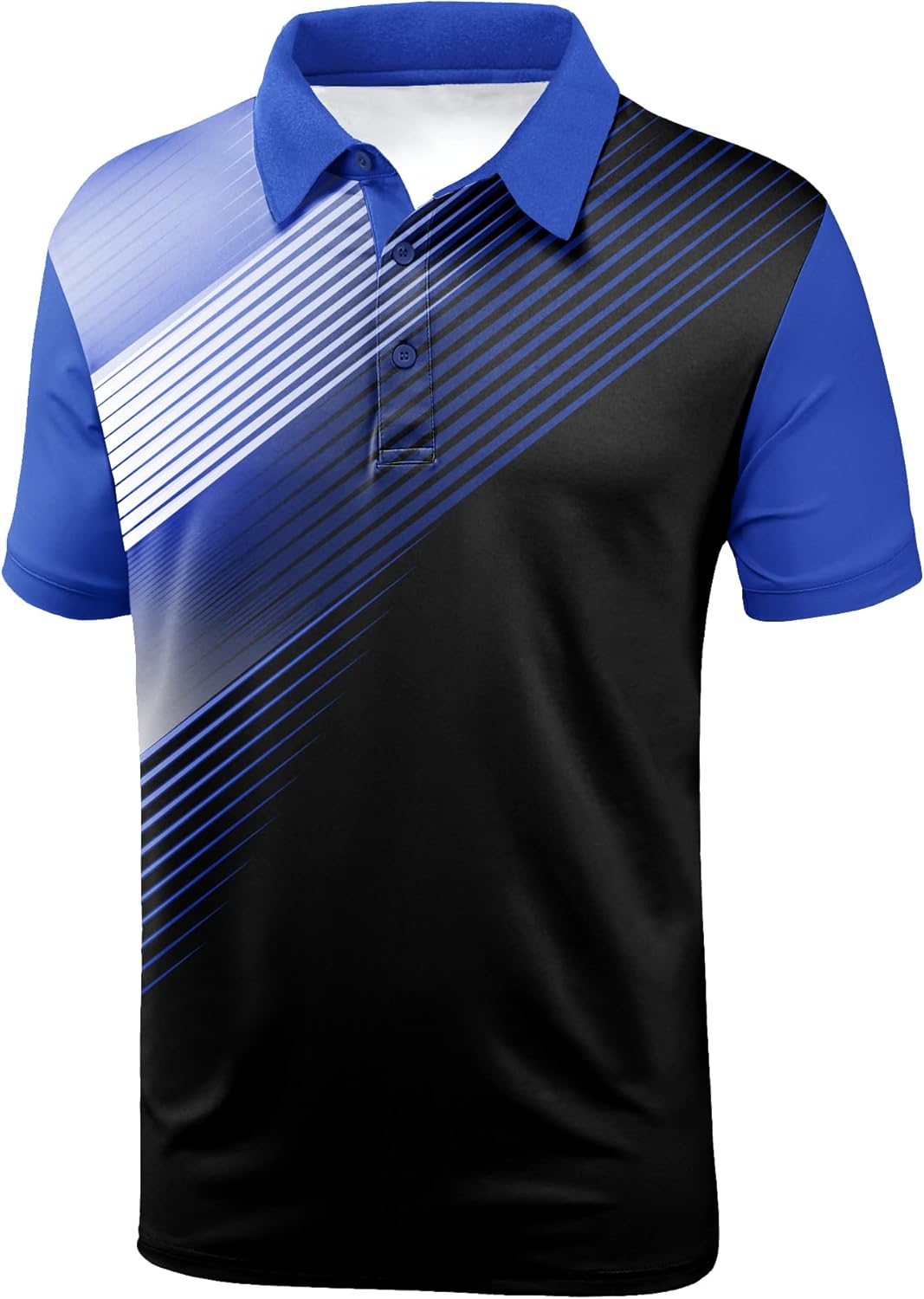 SCODI Mens Golf Shirt Moisture Wicking Performance Sport Short Sleeve Print Golf Polo Shirts for Men