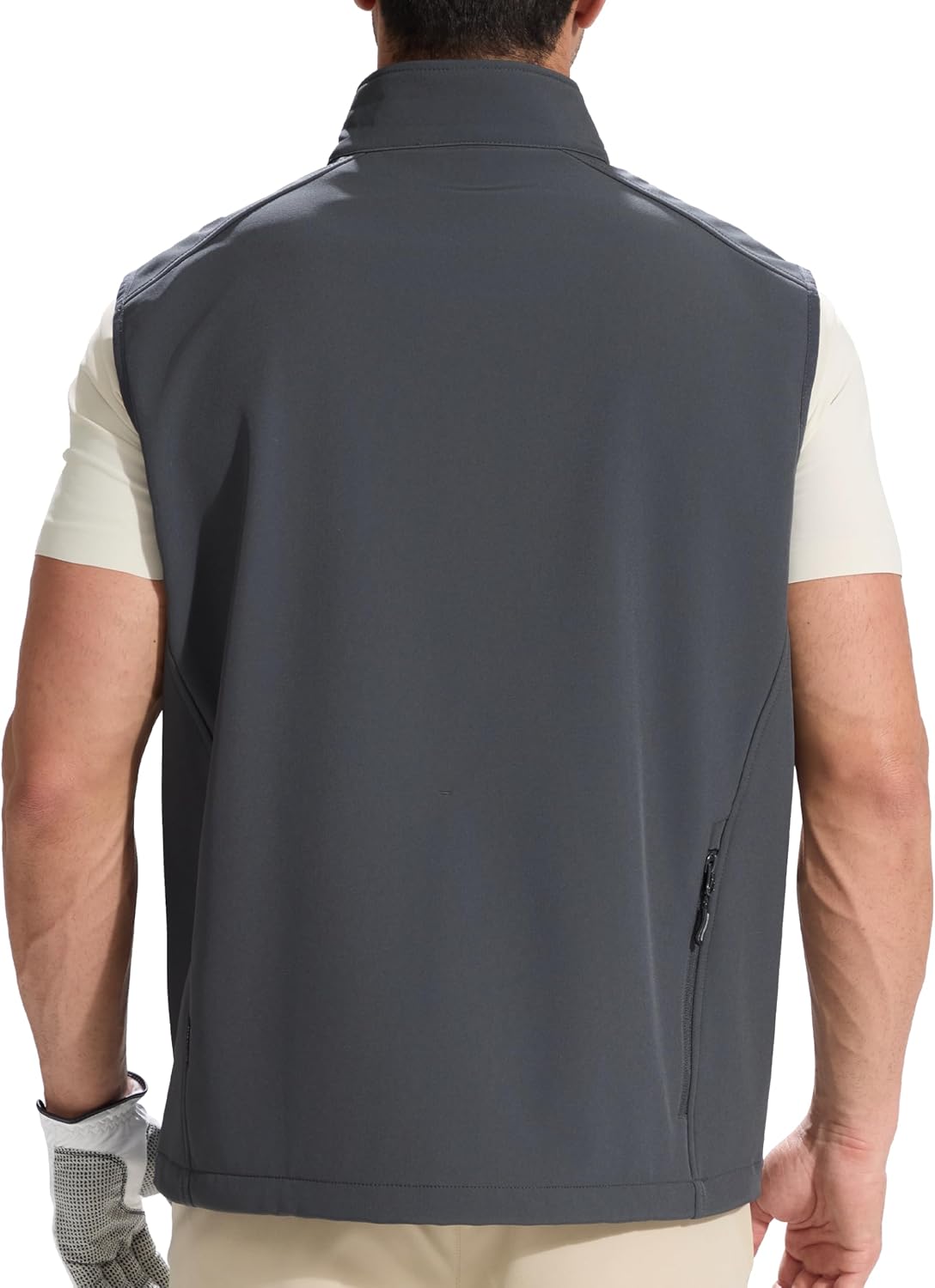 FREE SOLDIER Men's Lightweight Golf Vest Outerwear Windproof Sleeveless Softshell Jacket Running Vest