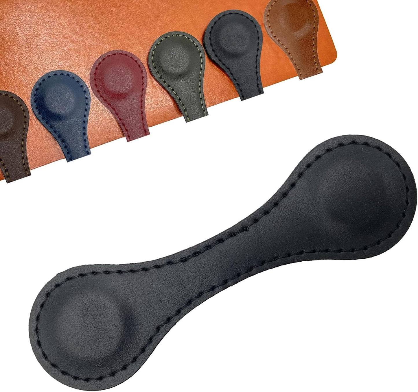 Customized Leather Magnetic Bookmarks for Man Women Personalized Engraved Text Book Marker Clips Gift for Book Lover Kids Readers