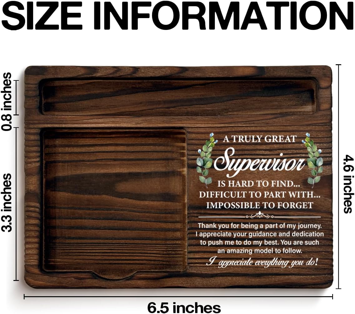 Best Supervisor Gifts for Women Men, Gifts for Supervisors Boss Leader Thank You Retirement Birthday Christmas, a Truly Great Supervisor Sticky Note Holder Office Cubicle Decor