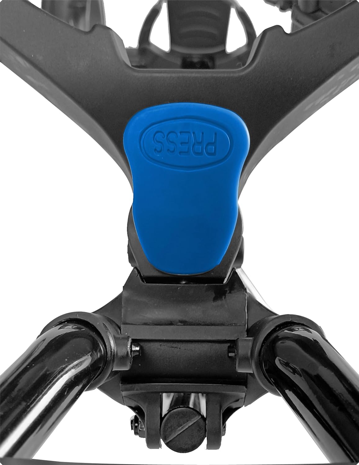 Folding Golf Push Cart 4 Wheel with Foot Brake – 1-Second Open & Close Golf Bag Cart, Adjustable Handle, Ball-Bearing Wheels, Lightweight Aluminum Frame, Umbrella Holder Included