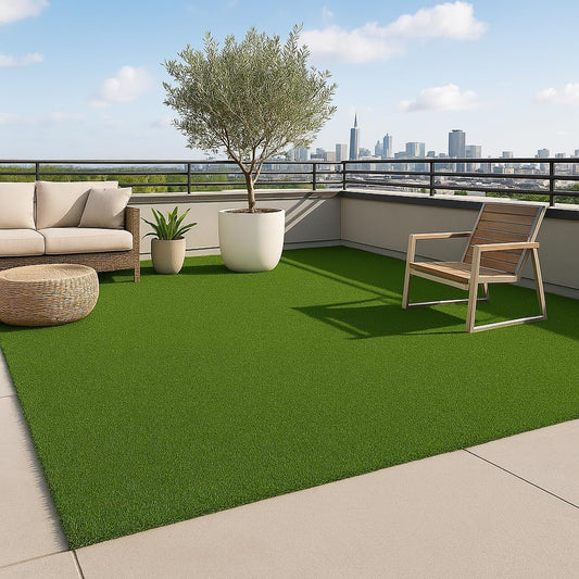 Ottomanson Artificial Turf Golf Hitting Mat 3' x 5' Indoor/Outdoor Waterproof Synthetic Fake Grass for Putting Practice Baseball Football Sports Gym Backyard, Custom Size 2' up to 30'