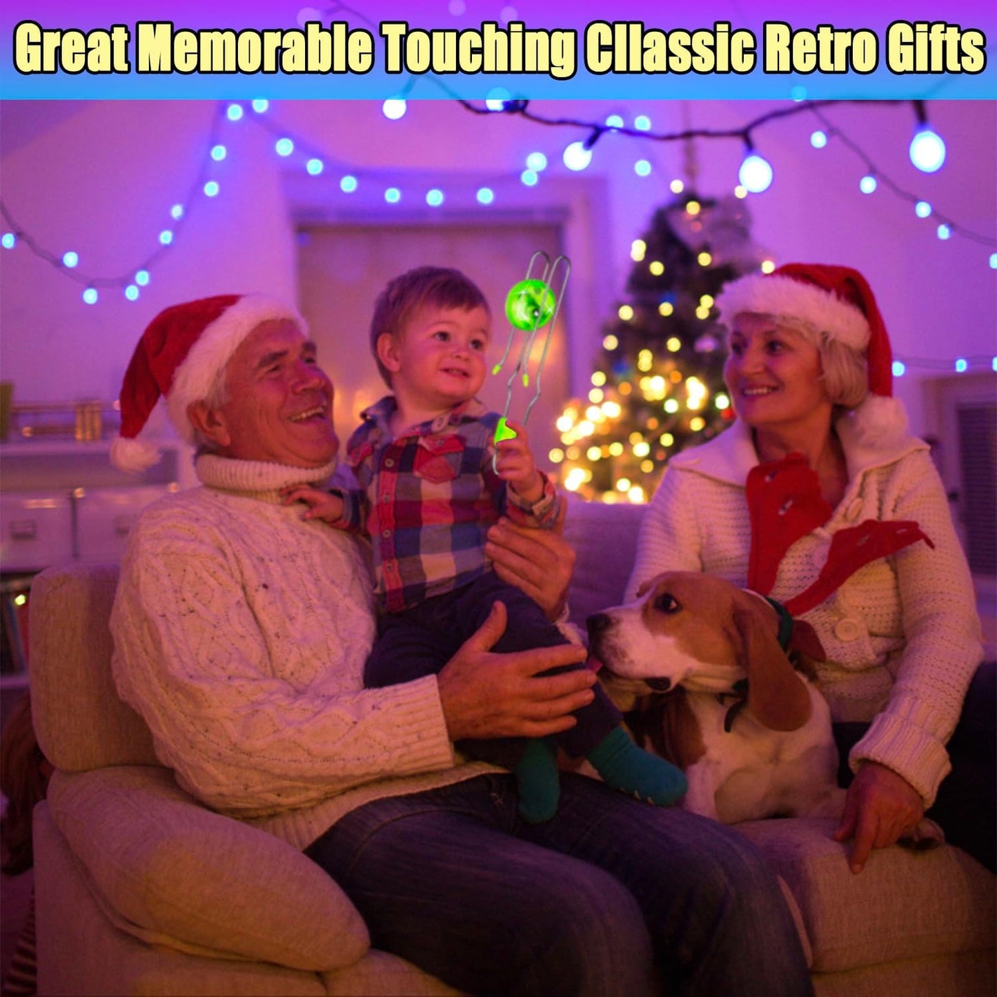 Jishi Retro Magic Rail Twirler Toy 3-Pack LED Light Up Glow Gyro Wheel Magnetic Yoyo Toys, Nostalgia Classic Vintage Gifts Party Favors for Kids Ages 3+ Year Old Boys Girls Christmas Stocking Stuffers