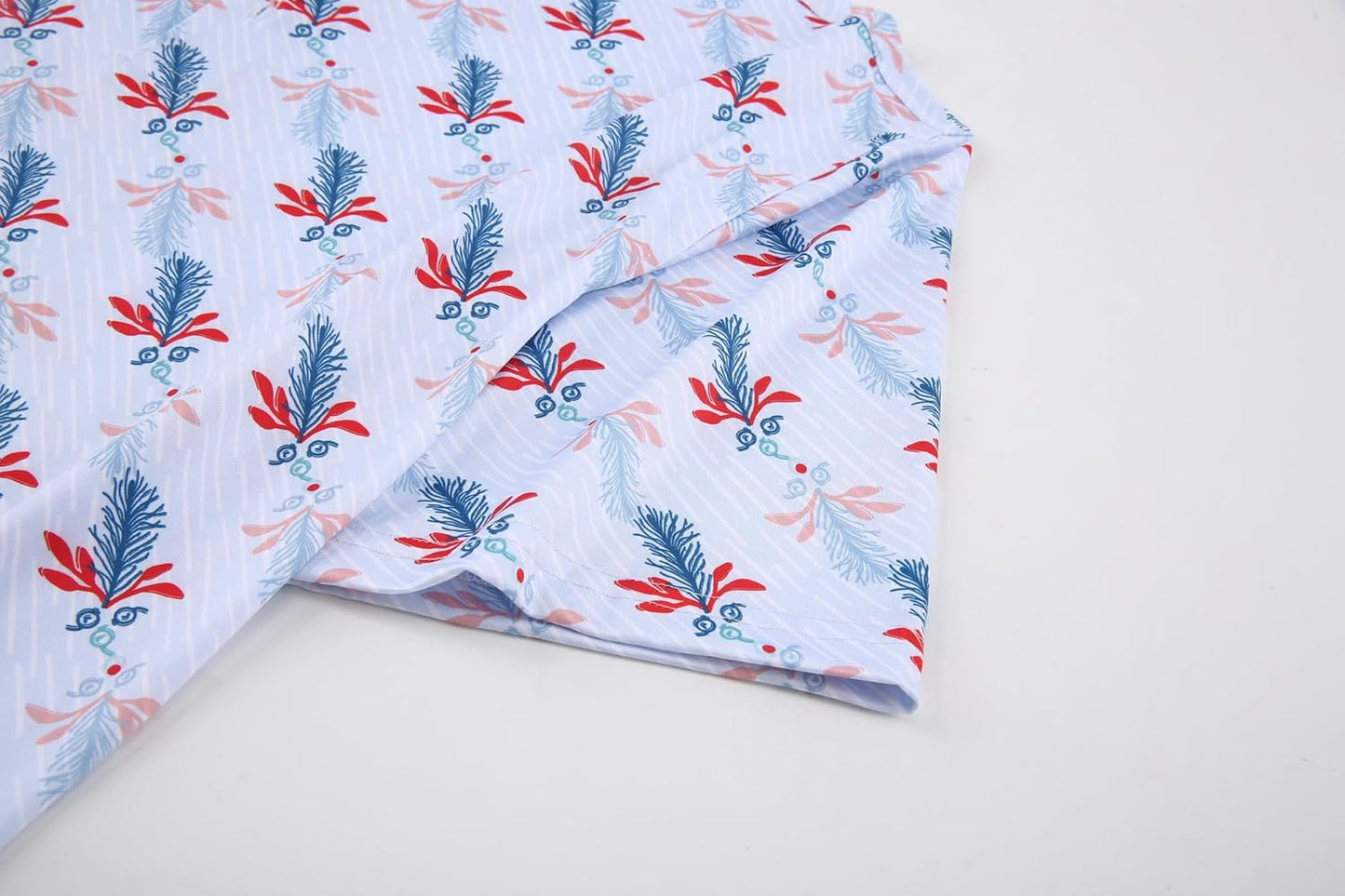 Alex Vando Mens Hawaiian Golf Shirt Moisture Wicking Digital Print Golf Shirts for Men