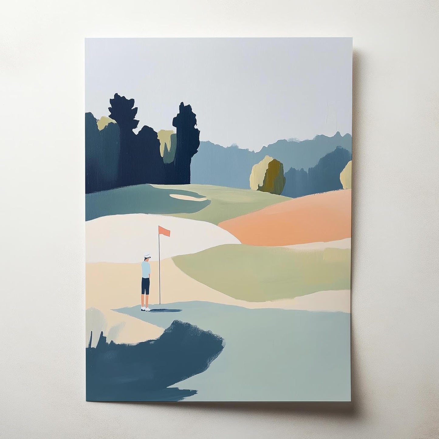Golf Impressionist Art Print Posters - Premium Giclee Fine Art Prints - Sporty and Sophisticated Home Decor Posters, Golfer Art Prints for Home and Office Decor - Vintage Aesthetic, Ready to Frame