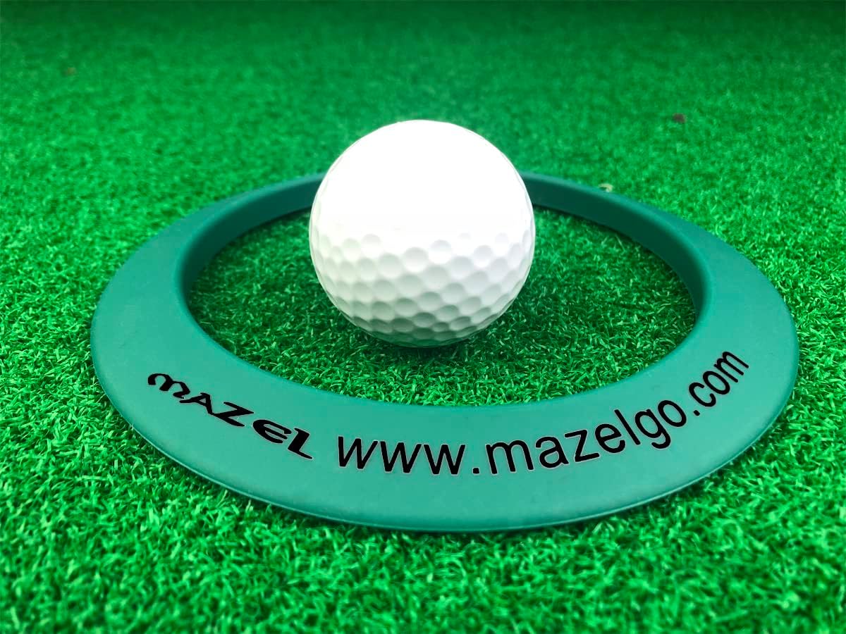 MAZEL Golf Putting Cup/Ring for Training Aid Indoor & Outdoor - All-Direction Practice Hole Putting Accuracy Trainer