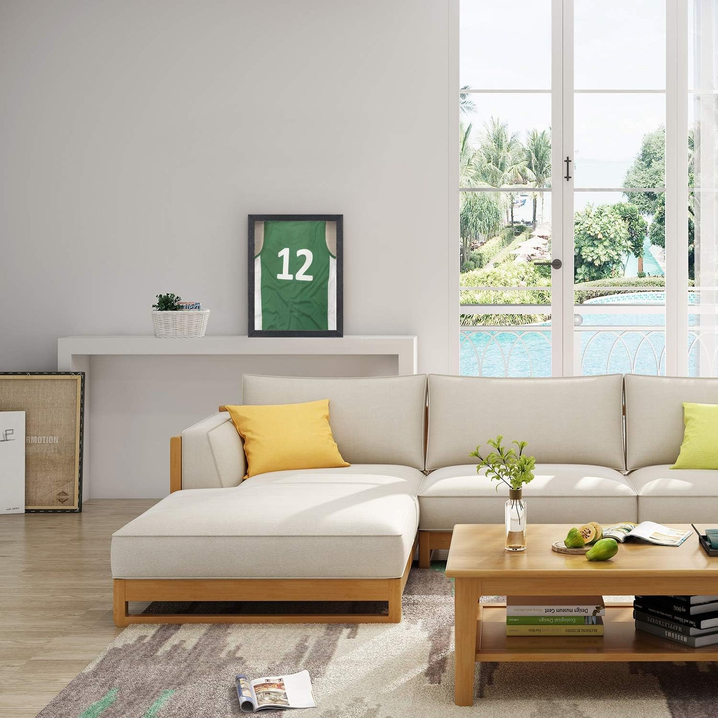 Love-KANKEI Shadow Box Frame 11x14 Shadow Box Display Case with Linen Back Rustic Wood Memory Box for Awards Medals Photos Pictures Gift Rustic Black