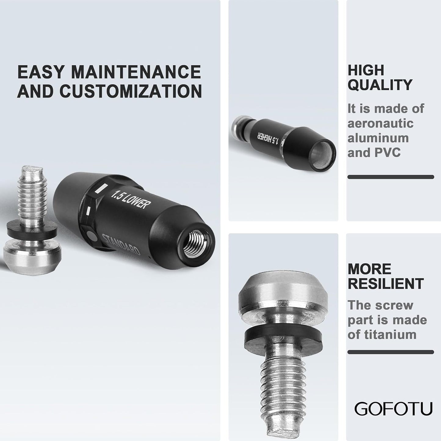 Golf Shaft Adapter Sleeve .370 HB Compatible with PXG Hybrid/Rescue Golf Shaft RH