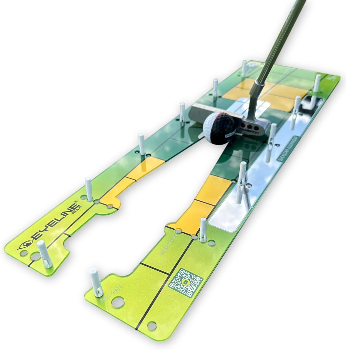 EyeLine Golf Putting Mirror - Alignment Training Aid Used by Top Tour Pros for Consistent Setup, Checks Eyes-Shoulders-Putter Face for Improved Accuracy, Indoor-Outdoor Practice