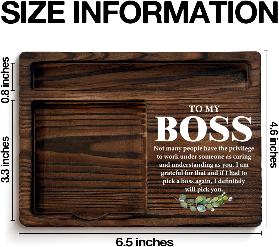 Best Boss Gifts for Men, Thank You Gifts for Bosses Boss's Day Retirement Birthday, to My Boss Self-Stick Note Pad Holders Office Decor Bosses Day Gift Ideas