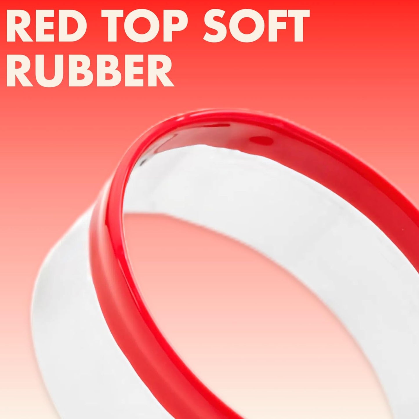 4 Pcs Cookie Cutters Set - Round Fluted Square Triangle Biscuit Cutter with Red Top Rubber Guard for Baking Scone and Circle Cookies