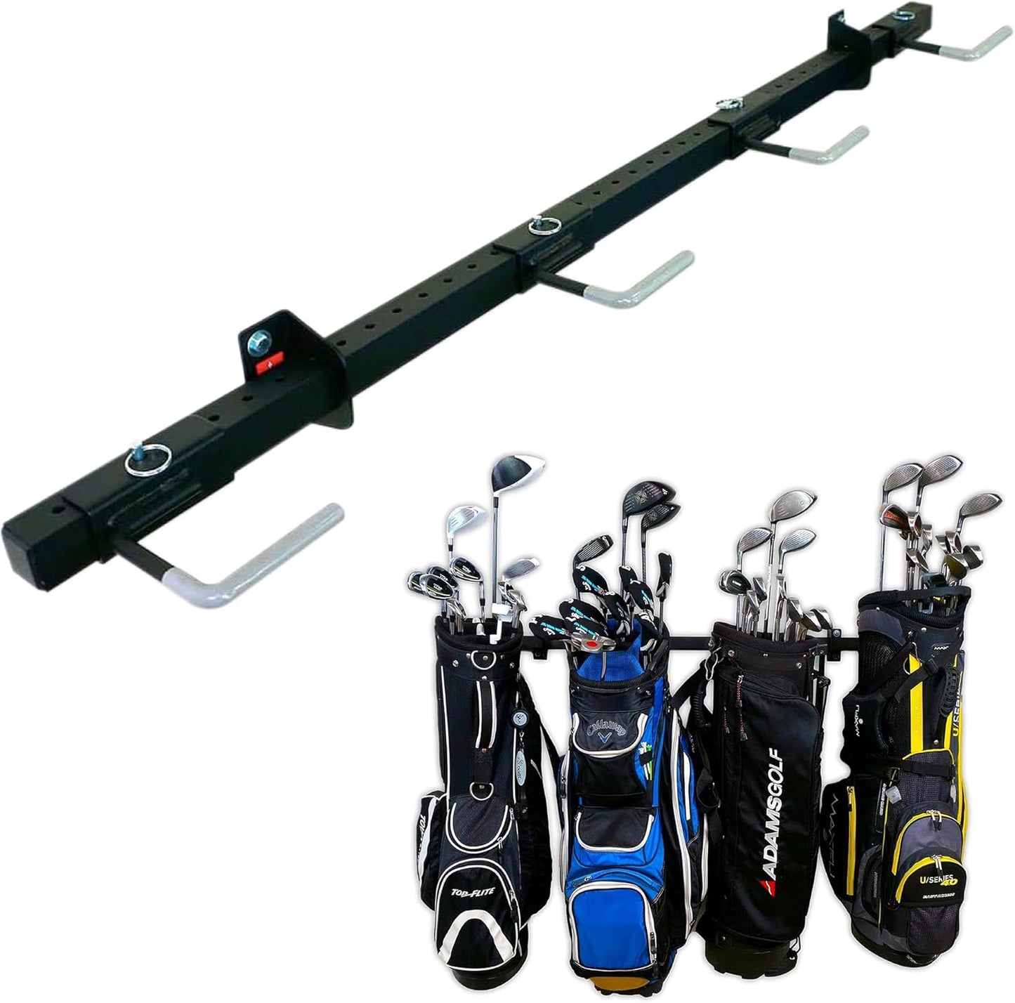 StoreYourBoard BLAT 4 Golf Bag Wall Mount | Home & Garage Storage Hooks | Golf Bag Holder | Heavy-Duty Wall Mount Organizer for Golf Bags & Accessories