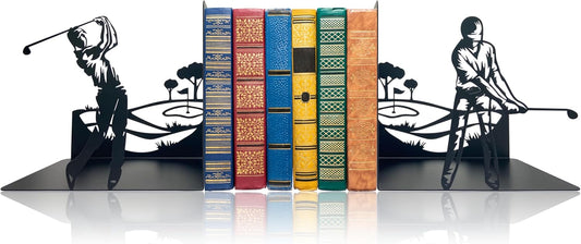 Golf Decorative Bookends – Golf Home Decor and Office Décor - Great Gift Idea for Golf Lovers