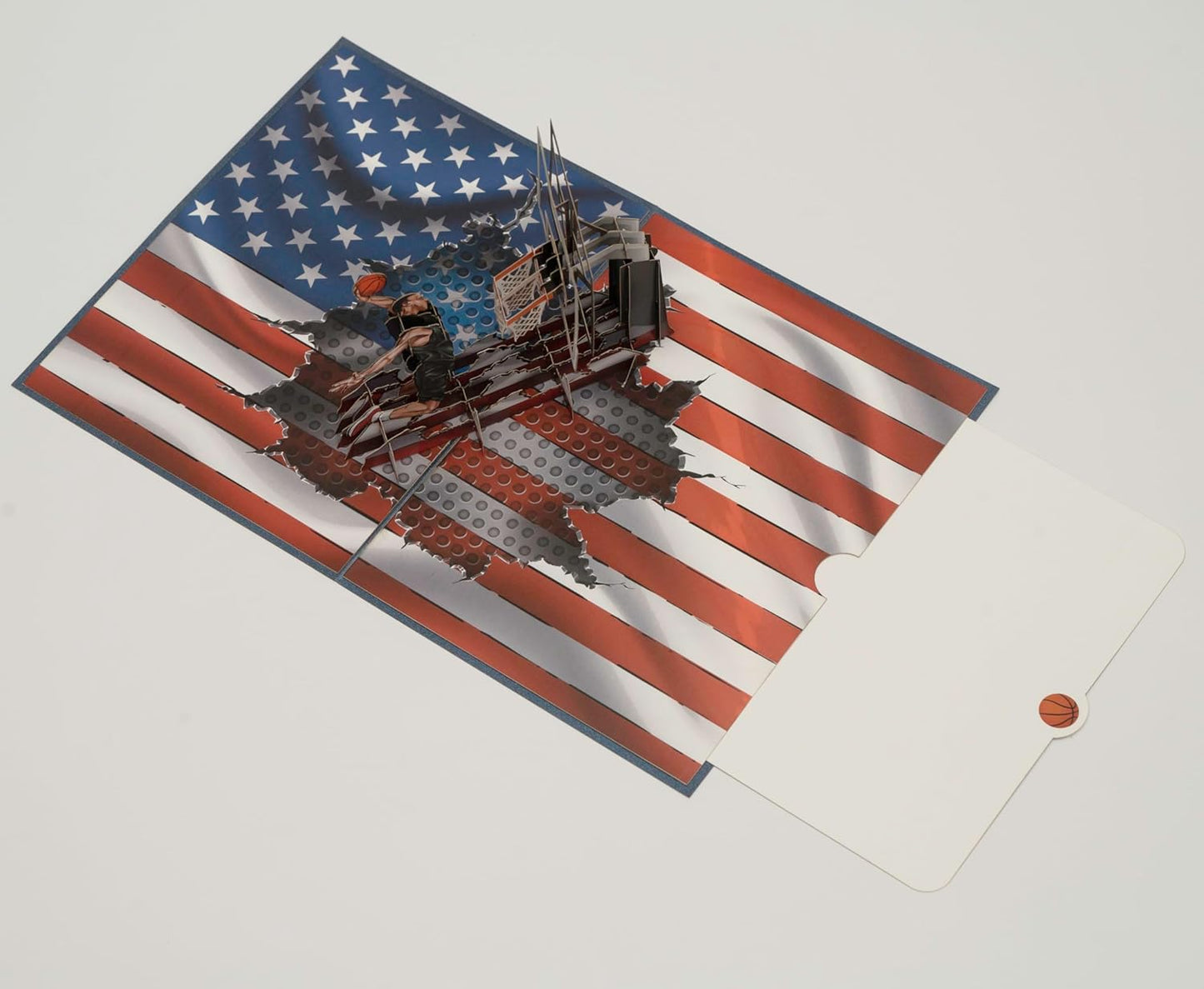 3D Popup Card of Basketball Player, Paper Art & Handicraft, Greeting Card, Birthday, Anniversary, Christmas, Fathers Day Card, Handmade Gift For Him, Men, Dad, Son, Boyfriend, Husband