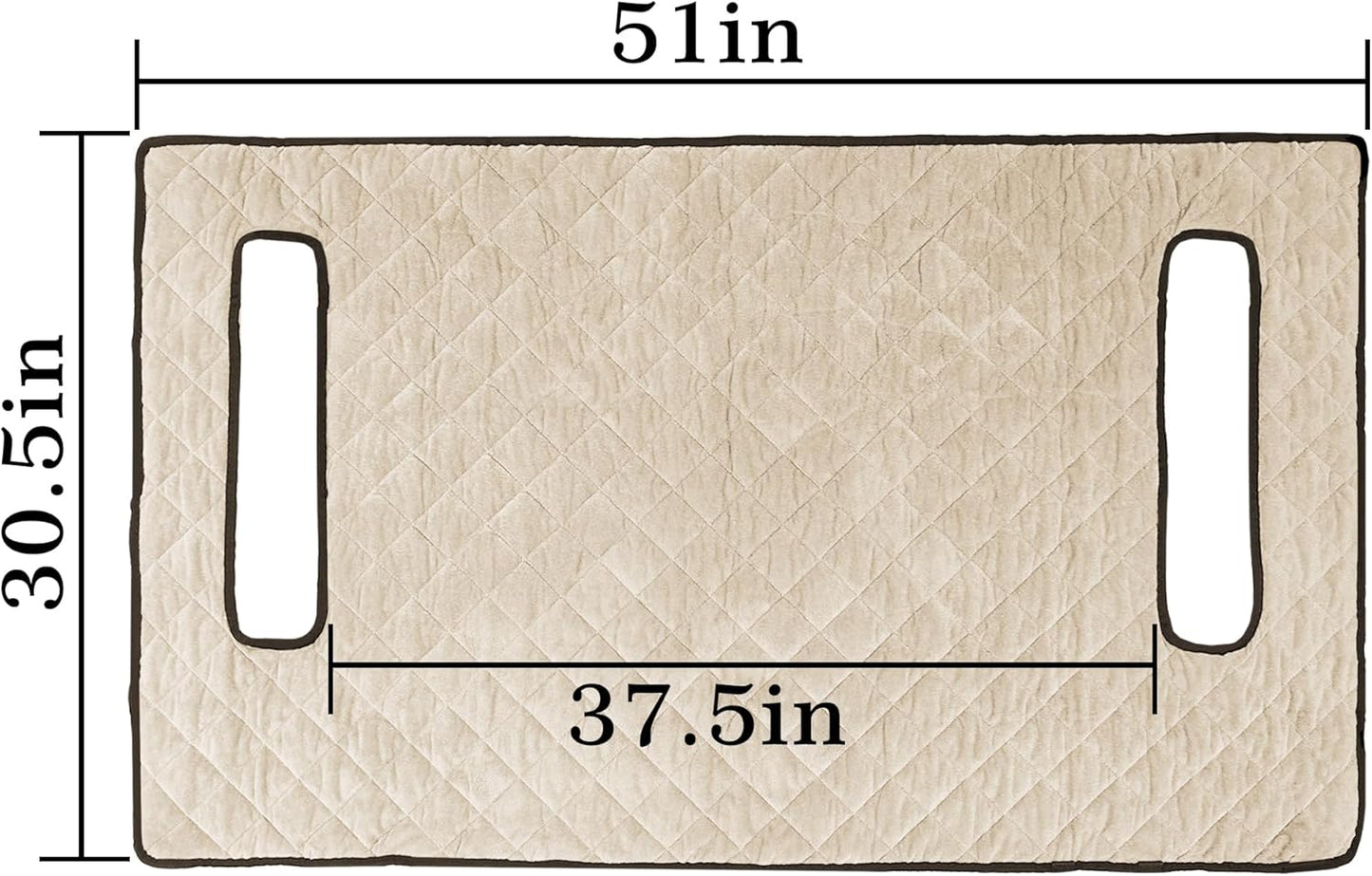 YOKYHOM Golf Cart Seat Covers, Golf Cart Seat Towel Blanket, Short Plush Surface, Soft and Comfortable, Suits EZGO, Yamaha, Club Car and Other 2-Seat Golf Carts, 51"x 30.5", Khaki